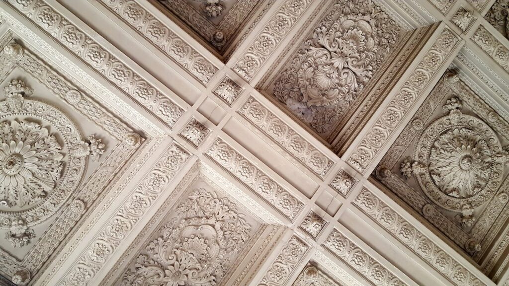 Coffered Plaster Ceiling