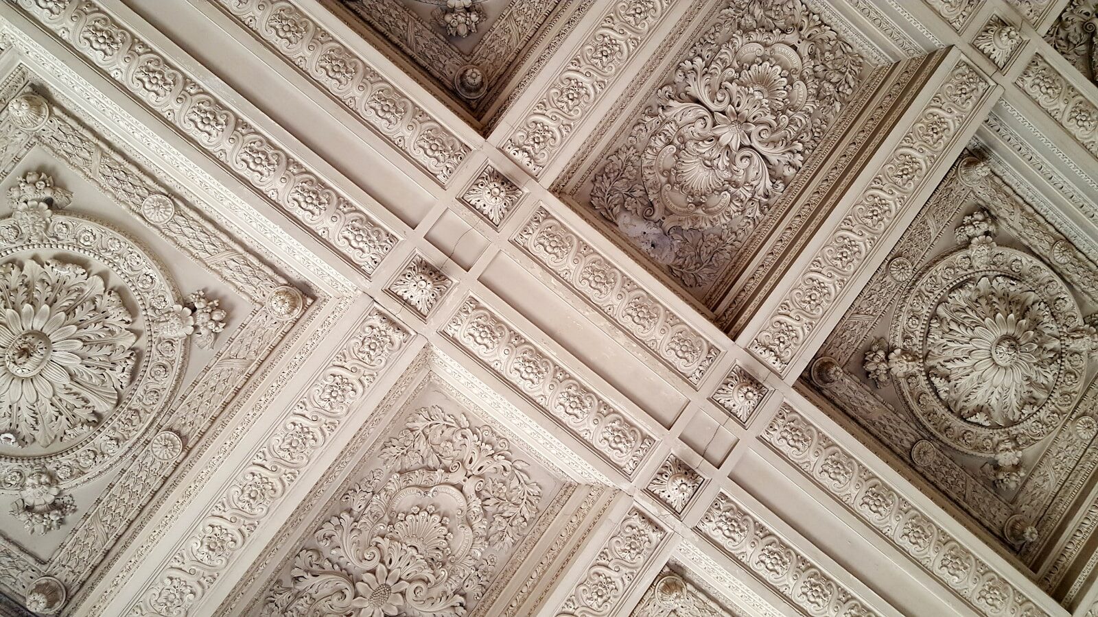Coffered Plaster Ceiling