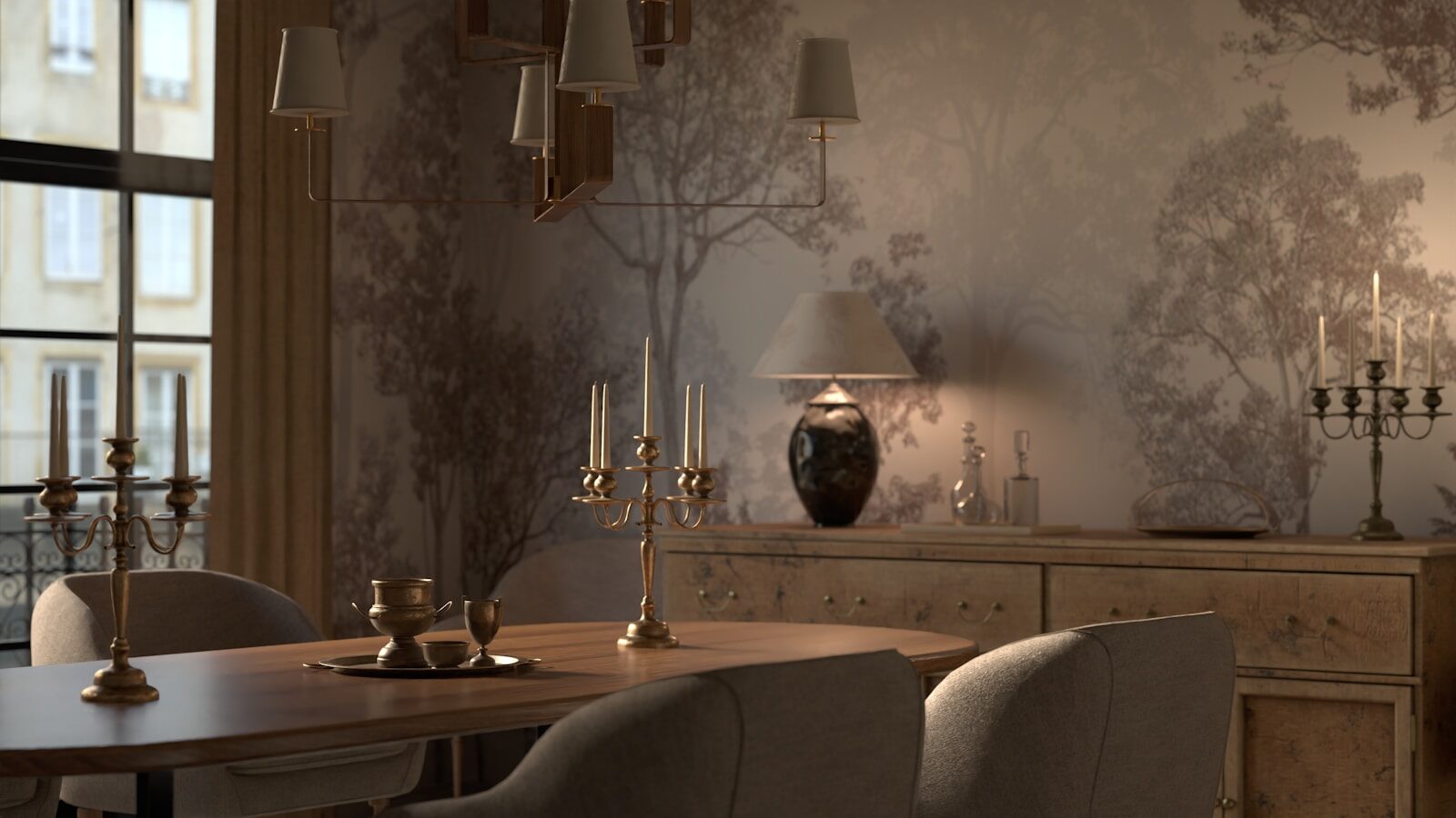 Dining Room Wallpaper