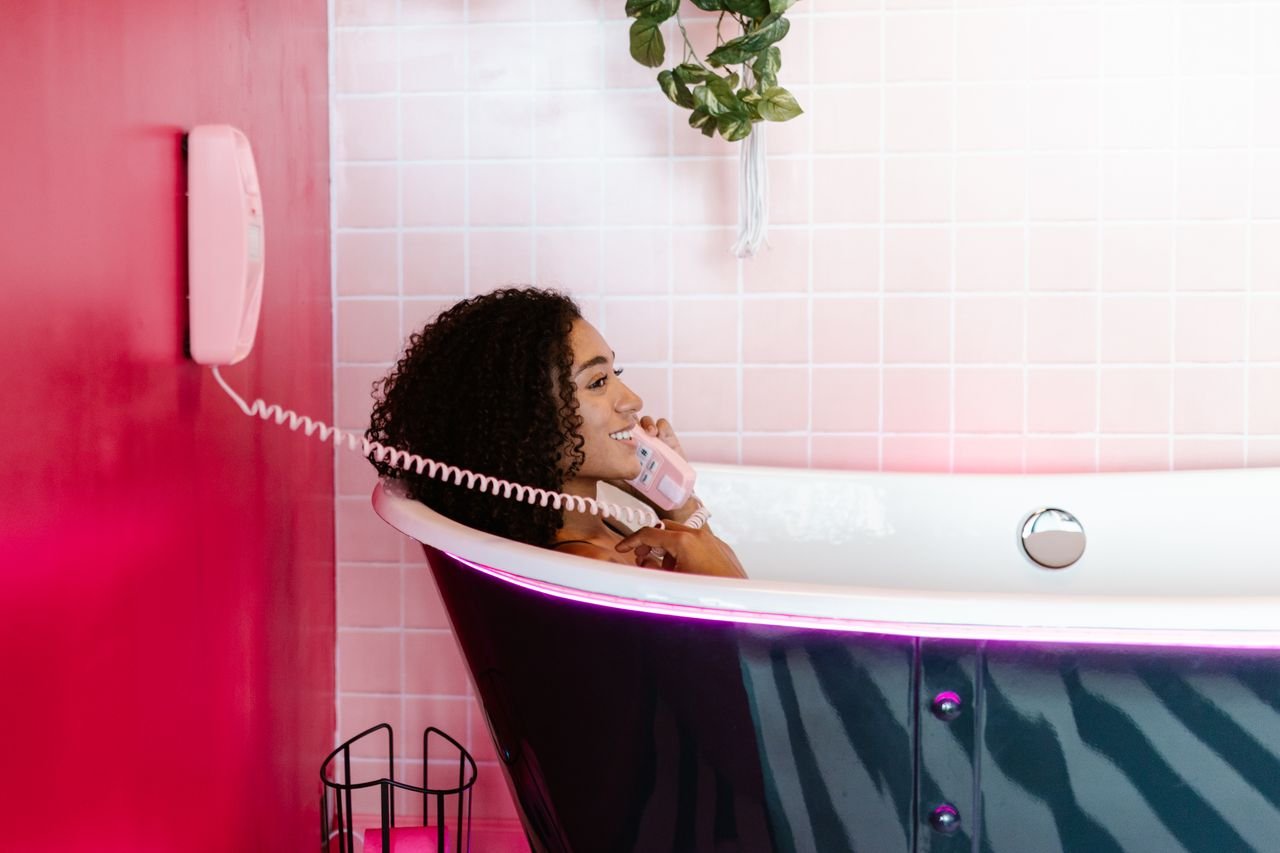Pink Bathroom Tiles