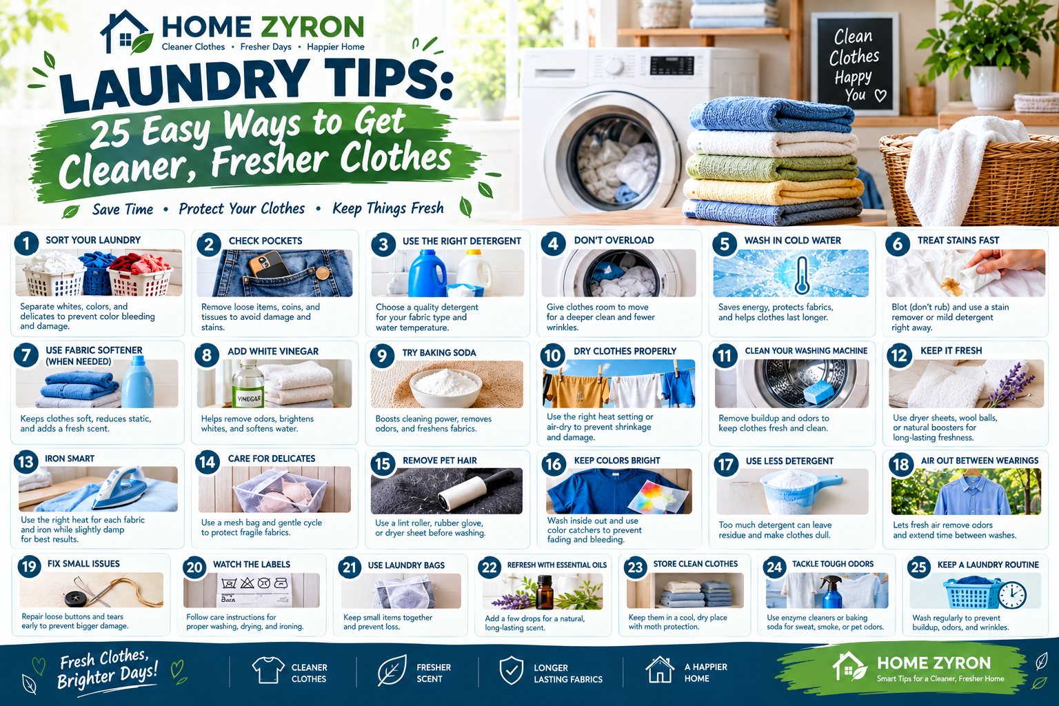 Laundry Tips: 25 Easy Ways to Get Cleaner, Fresher Clothes