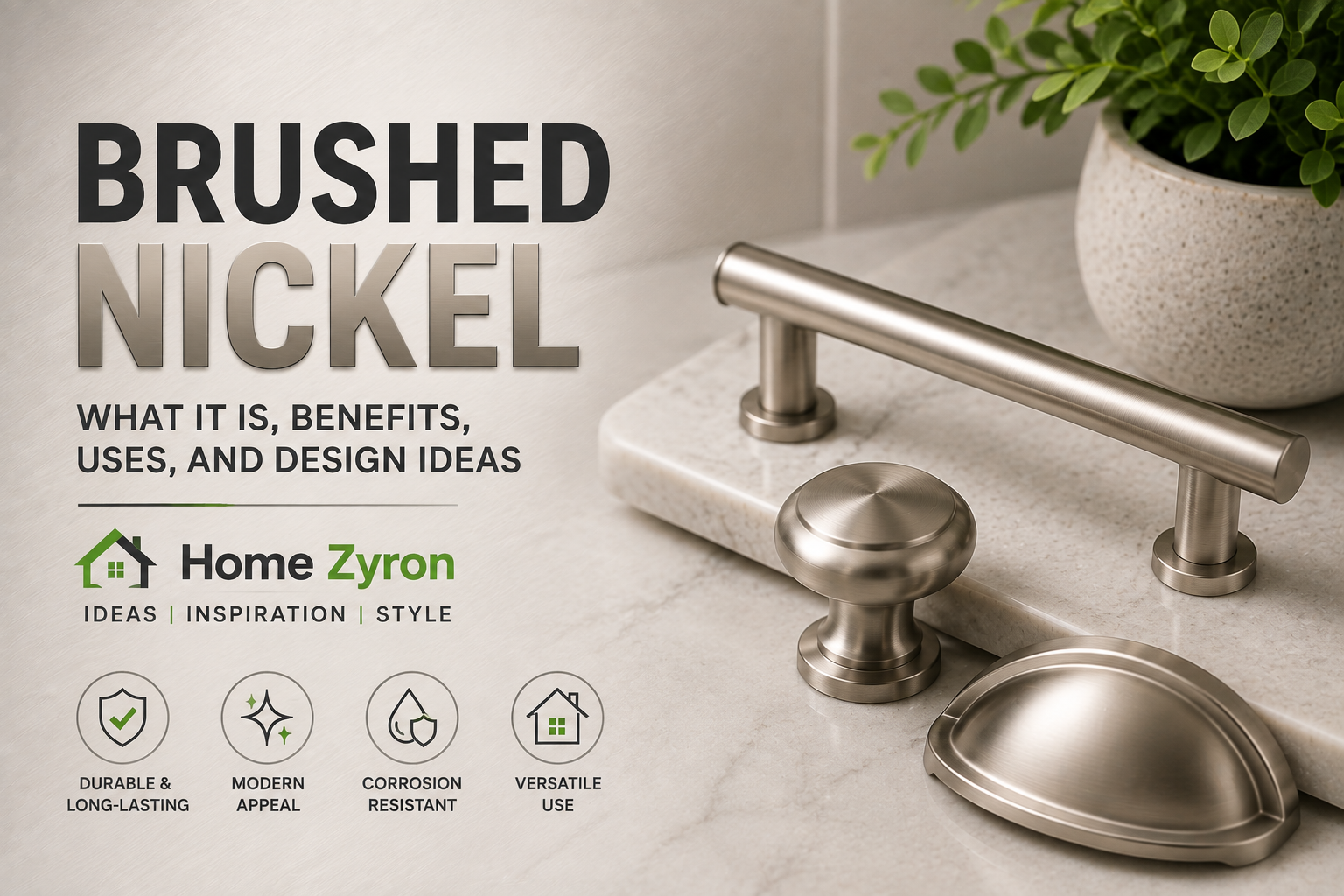 Brushed Nickel: What It Is, Benefits, Uses, and Design Ideas Brushed Nickel