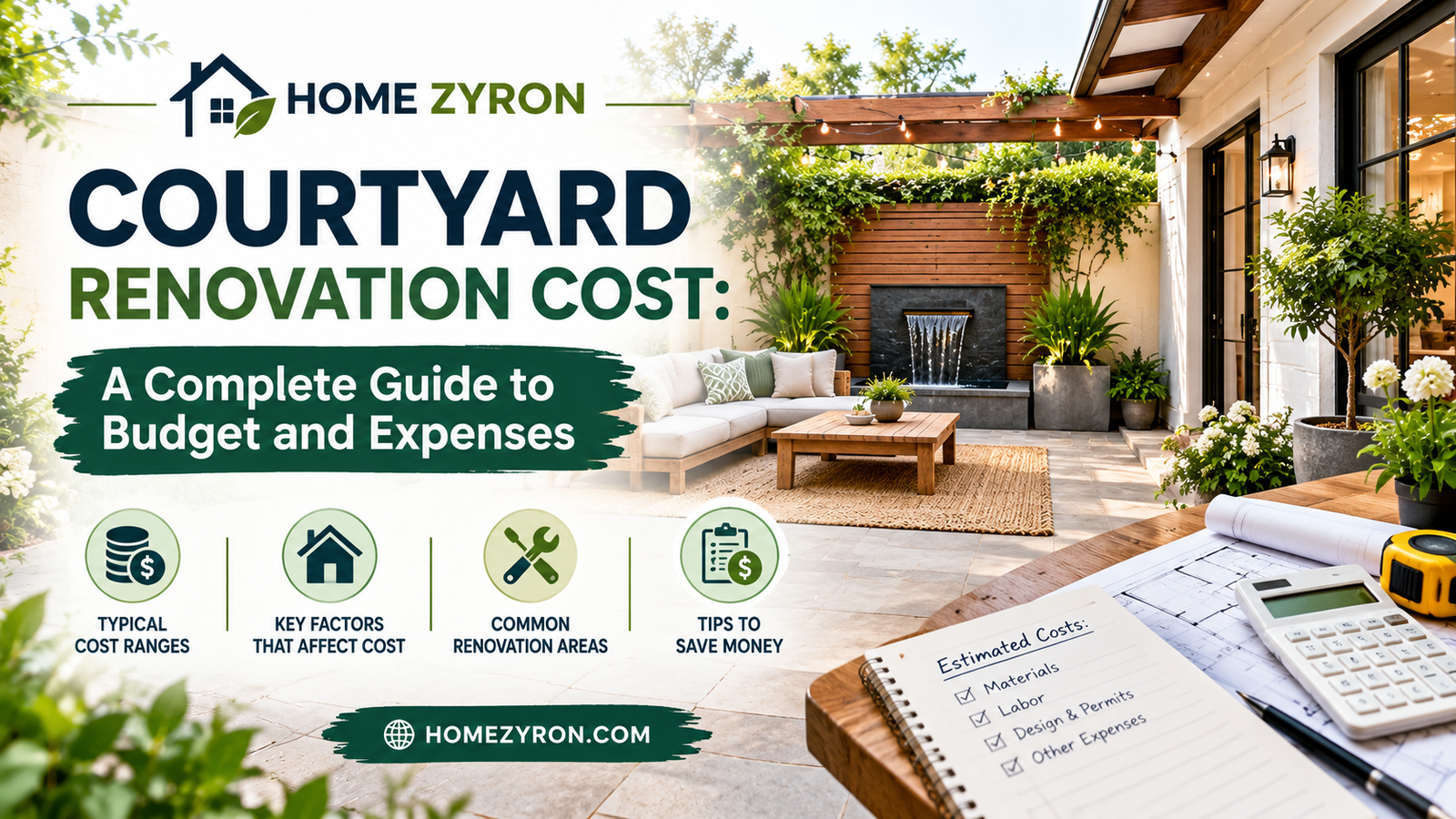 Courtyard Renovation Cost: A Complete Guide to Budget and Expenses Courtyard Renovation