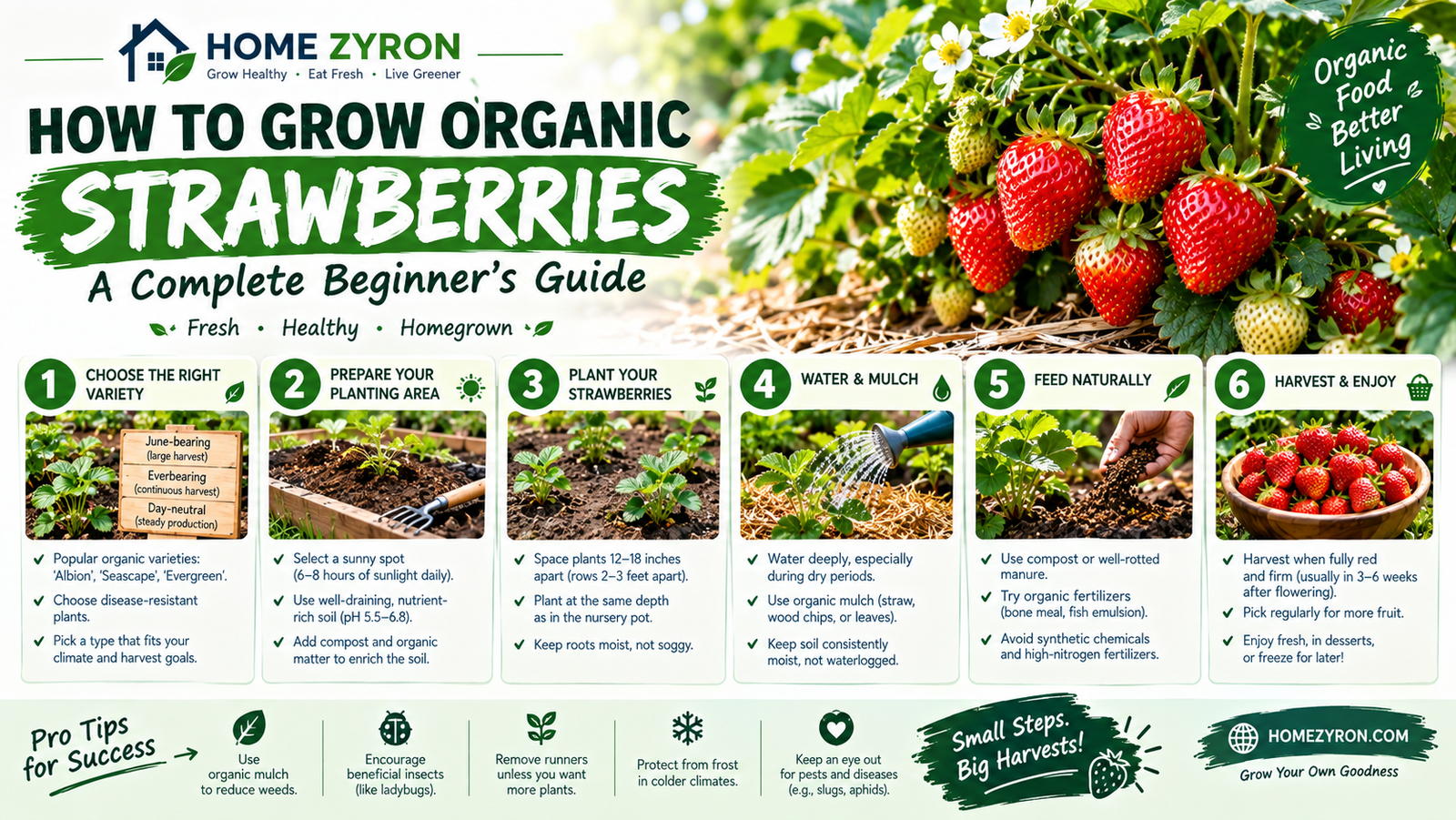 How to Grow Organic Strawberries: A Complete Beginner’s Guide